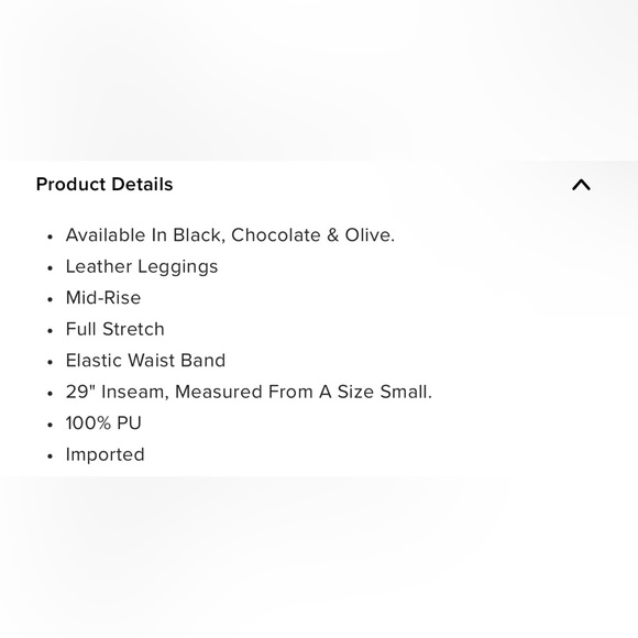 Fashion Nova Faux Leggings - Picture 6 of 6